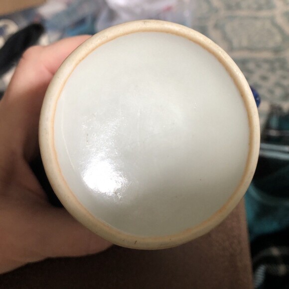 2 Vintage Japanese Porcelain Blue on White Floral Coffee Tea Mugs - Picture 6 of 7